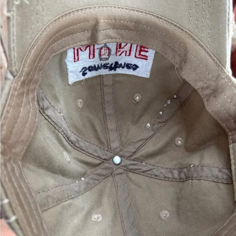 KBETHOS Tan Distressed Wine Quote Hat